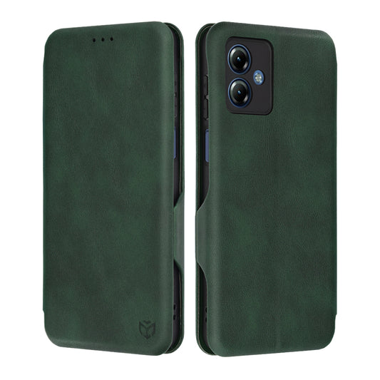 Калъф за Motorola Moto G14, Techsuit, Safe Wallet Plus, Зелен