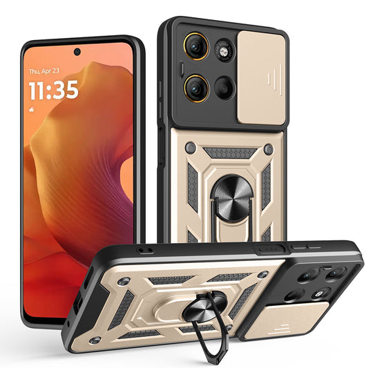 Калъф за Motorola Moto G15 / G15 Power, Techsuit, CamShield, Златист