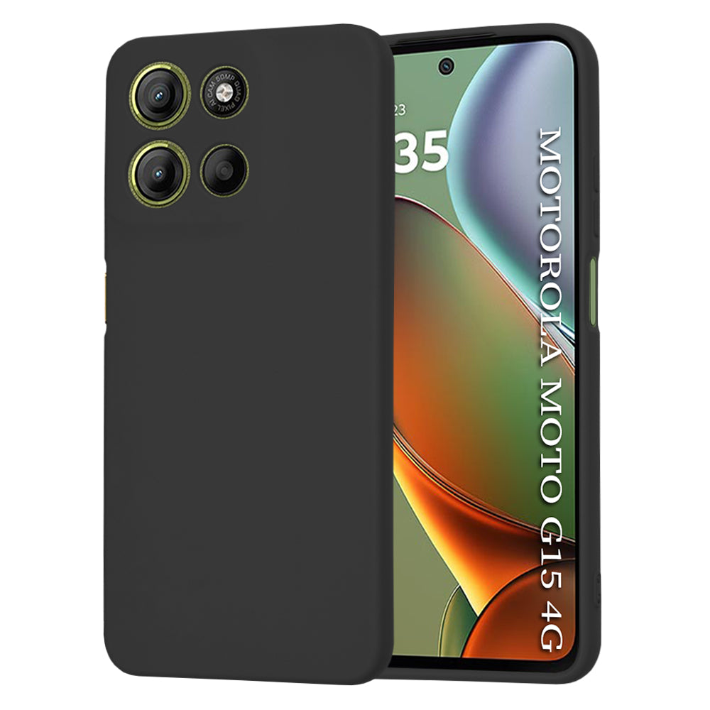 Калъф за Motorola Moto G15 / G15 Power, Techsuit, SoftFlex, Черен
