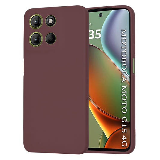 Калъф за Motorola Moto G15 / G15 Power, Techsuit, SoftFlex, Бордо