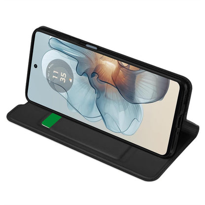 Case for Motorola Moto G24 Power, Techsuit, Magskin Book, Black