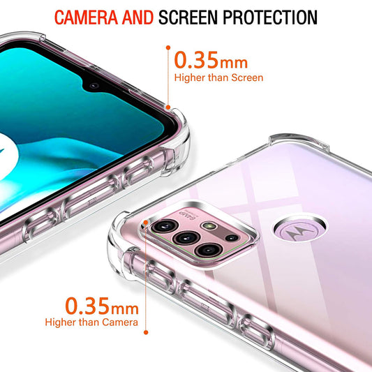 Калъф за Motorola Moto G30 / G20 / G10, Techsuit, противоударен прозрачен, прозрачен