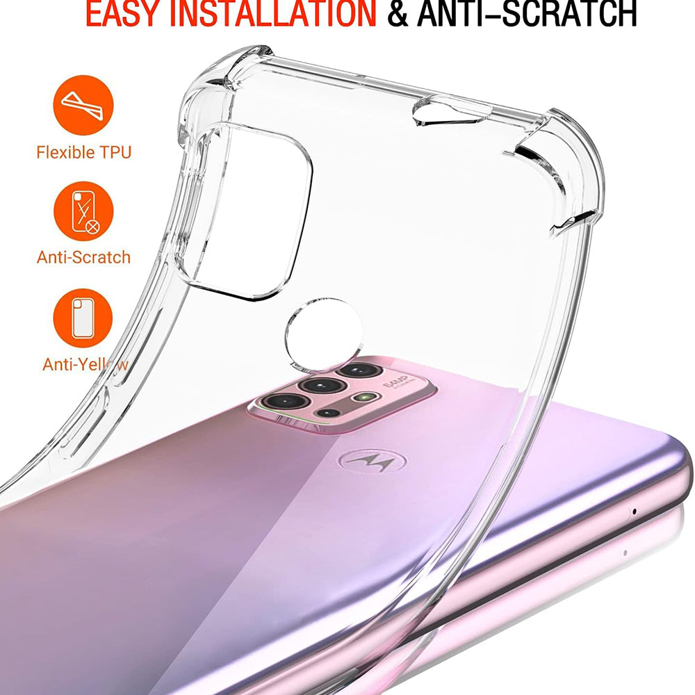 Case for Motorola Moto G30 / G20 / G10, Techsuit, Shockproof Clear, Transparent