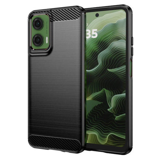 Калъф за Motorola Moto G35, Techsuit, Карбон, Черен