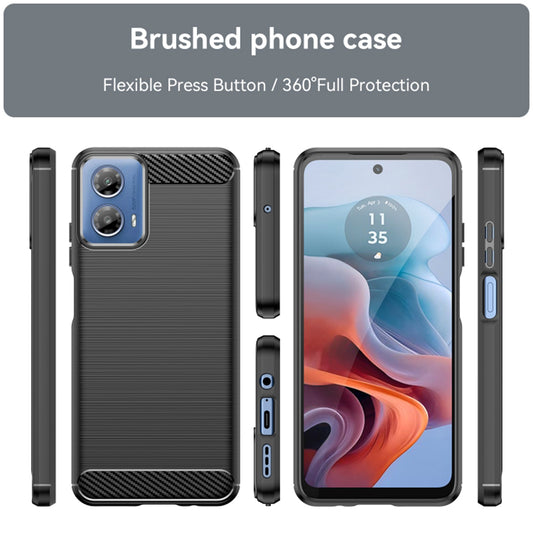 Калъф за Motorola Moto G45 / G34, Techsuit, Карбон, Черен