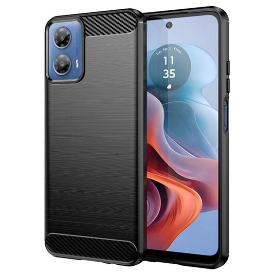 Калъф за Motorola Moto G45 / G34, Techsuit, Карбон, Черен
