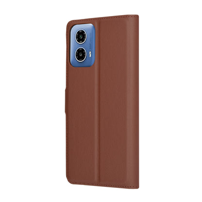 Калъф за Motorola Moto G45 / G34, Techsuit, Leather Folio, Кафяв