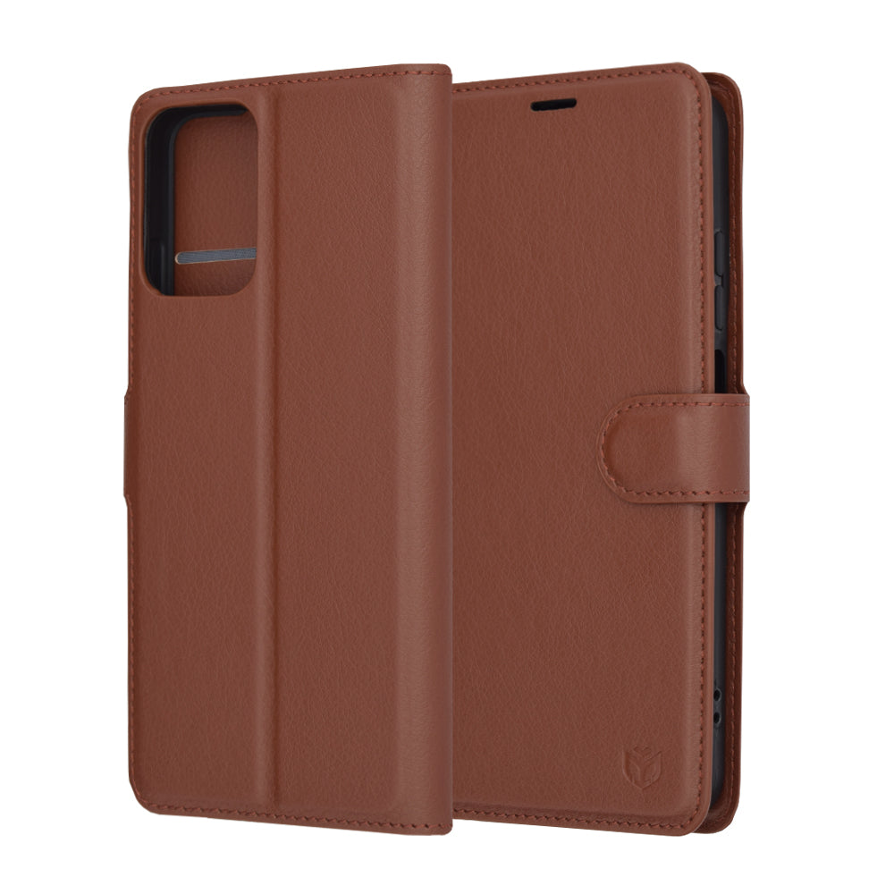 Калъф за Motorola Moto G45 / G34, Techsuit, Leather Folio, Кафяв