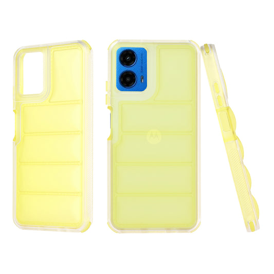 Калъф за Motorola Moto G45 / G34, Techsuit, Wave Shield, Жълт
