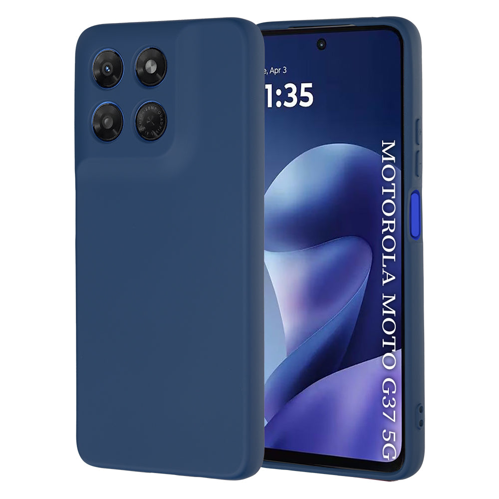 Калъф за Motorola Moto G47 / G37 Power / G37, Techsuit, SoftFlex, Тъмносин