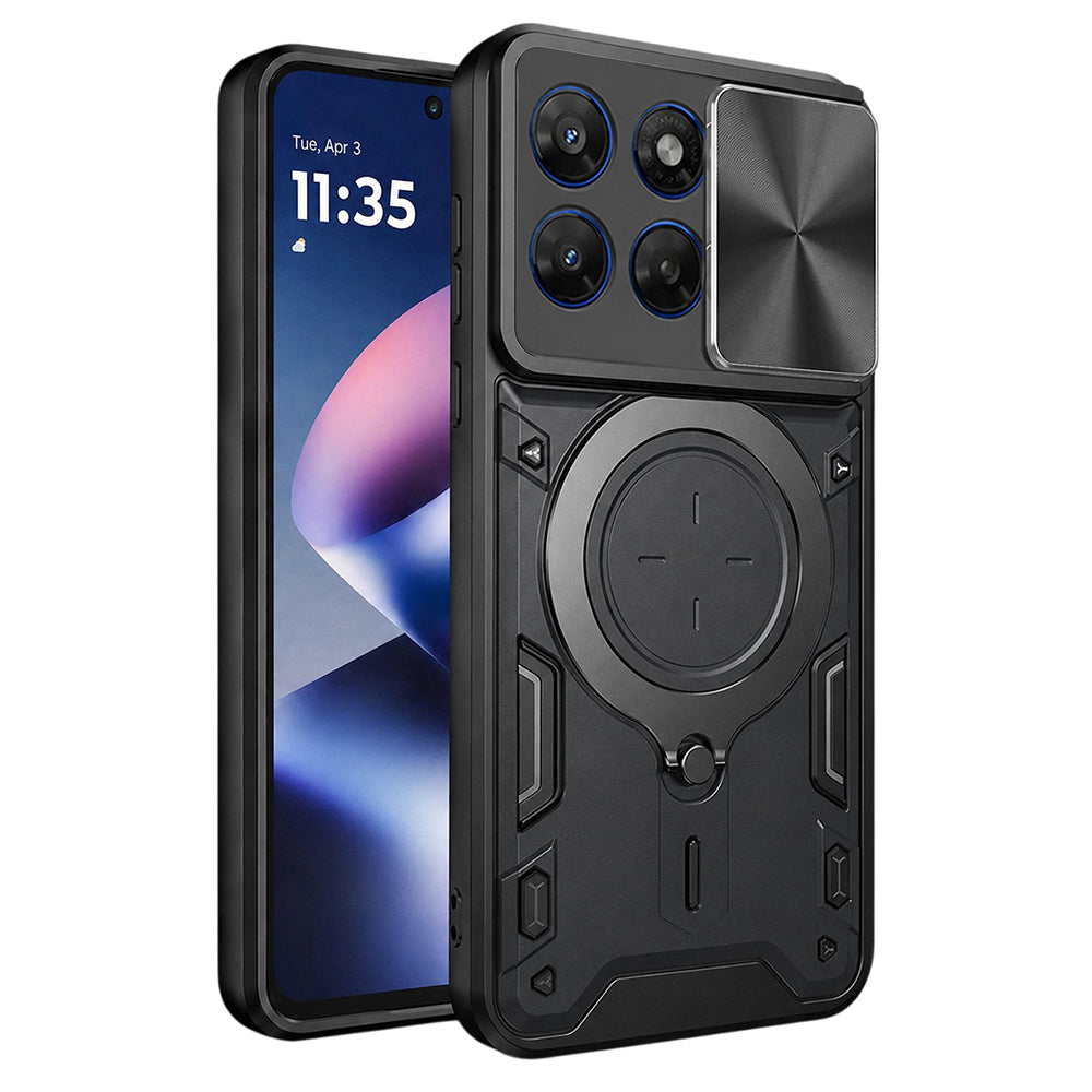 Калъф за Motorola Moto G47 / G37, Techsuit, CamGuard Pro, Черен