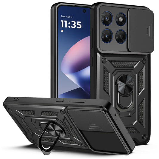 Калъф за Motorola Moto G47 / G37, Techsuit, CamShield, Черен
