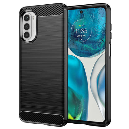 Калъф за Motorola Moto G52 / G82, Techsuit, Карбон, Черен