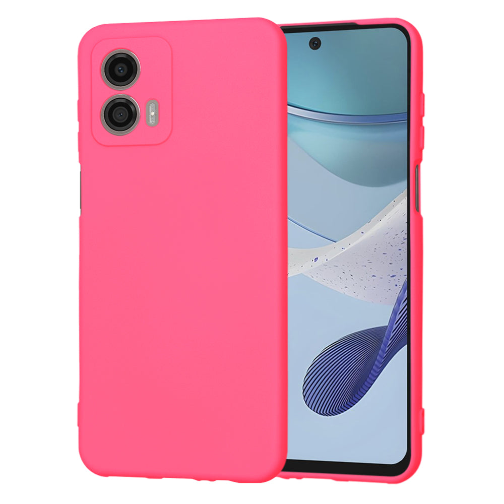 Калъф за Motorola Moto G53, Techsuit, SoftFlex, Тъмно розов
