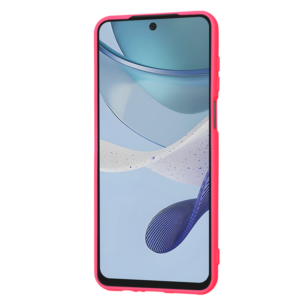 Калъф за Motorola Moto G53, Techsuit, SoftFlex, Тъмно розов