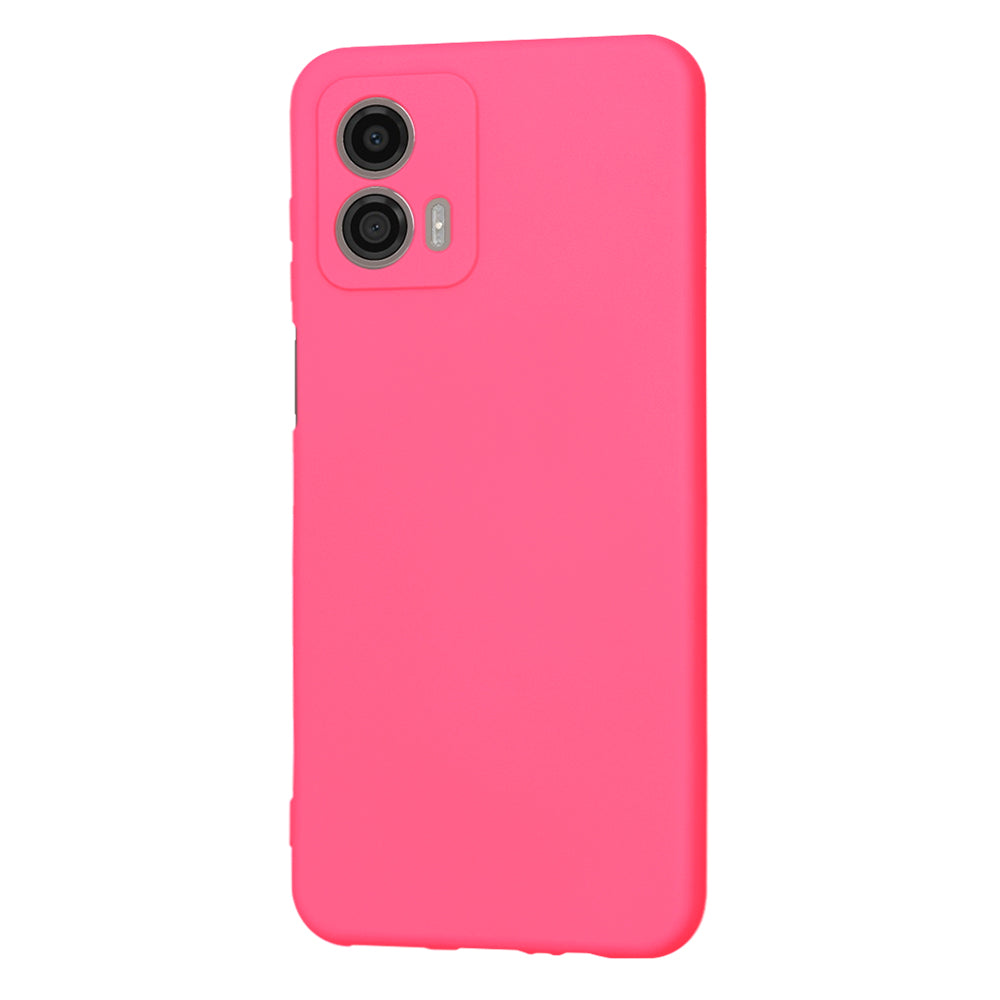 Калъф за Motorola Moto G53, Techsuit, SoftFlex, Тъмно розов