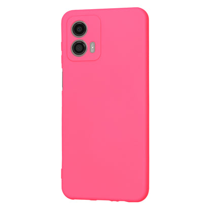 Калъф за Motorola Moto G53, Techsuit, SoftFlex, Тъмно розов