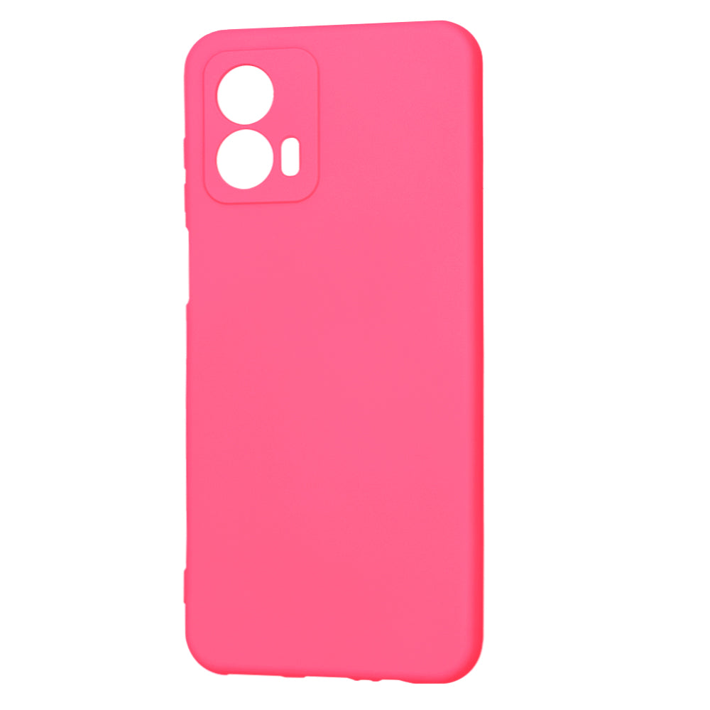 Калъф за Motorola Moto G53, Techsuit, SoftFlex, Тъмно розов
