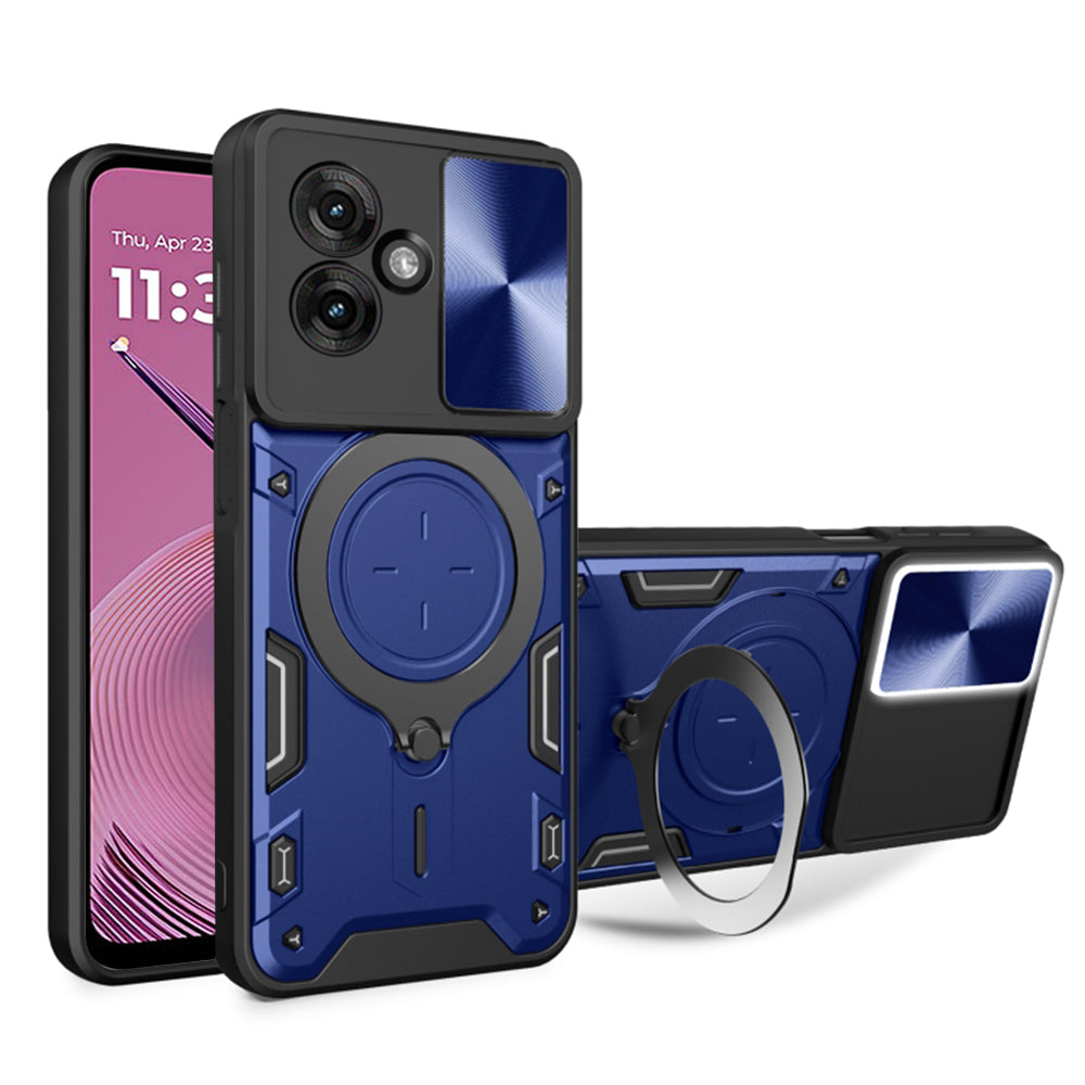Калъф за Motorola Moto G55, Techsuit, CamGuard Pro, Син