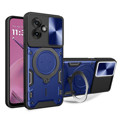 Калъф за Motorola Moto G55, Techsuit, CamGuard Pro, Син