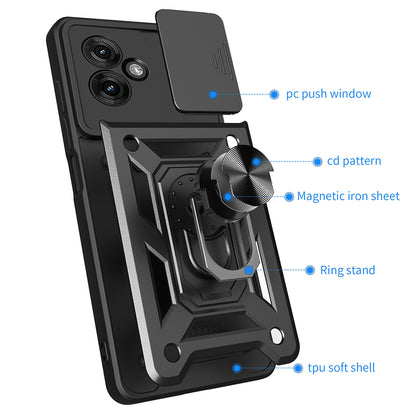 Калъф за Motorola Moto G55, Techsuit, CamShield, Зелен