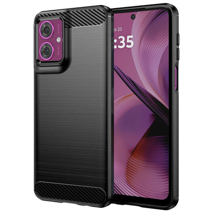 Калъф за Motorola Moto G55, Techsuit, Карбон, Черен