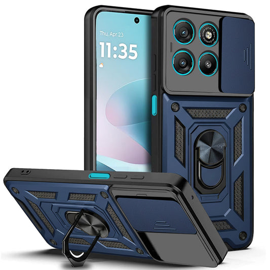 Калъф за Motorola Moto G67 Power / G57 Power, Techsuit, CamShield, Син