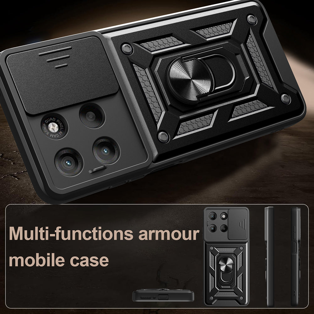 Калъф за Motorola Moto G77 / G67, Techsuit, CamShield, Син