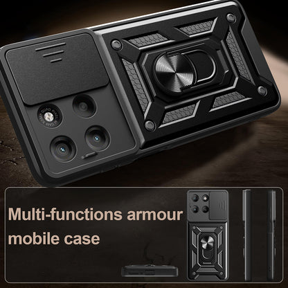 Калъф за Motorola Moto G77 / G67, Techsuit, CamShield, Син