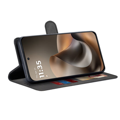 Калъф за Motorola Moto G77 / G67, Techsuit, Diary Book, Черен