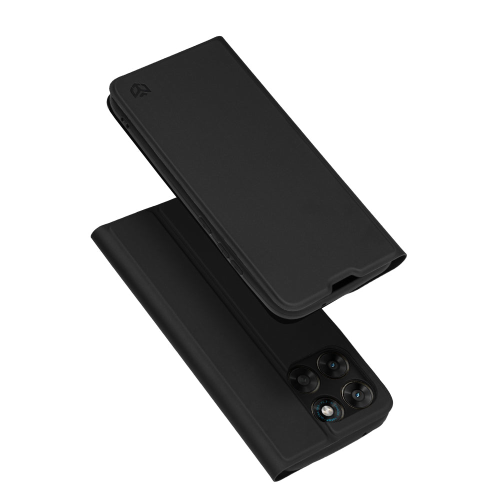 Калъф за Motorola Moto G77 / G67, Techsuit, Magskin Book, Черен