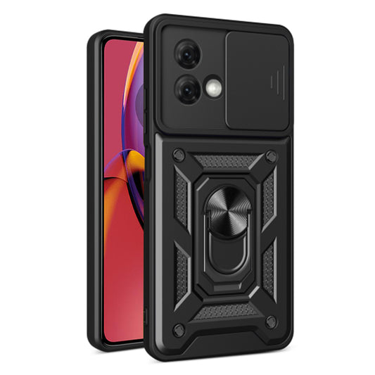 Калъф за Motorola Moto G84, Techsuit, CamShield, Черен