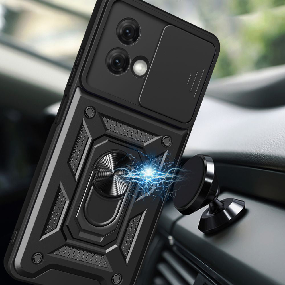 Калъф за Motorola Moto G84, Techsuit, CamShield, Черен