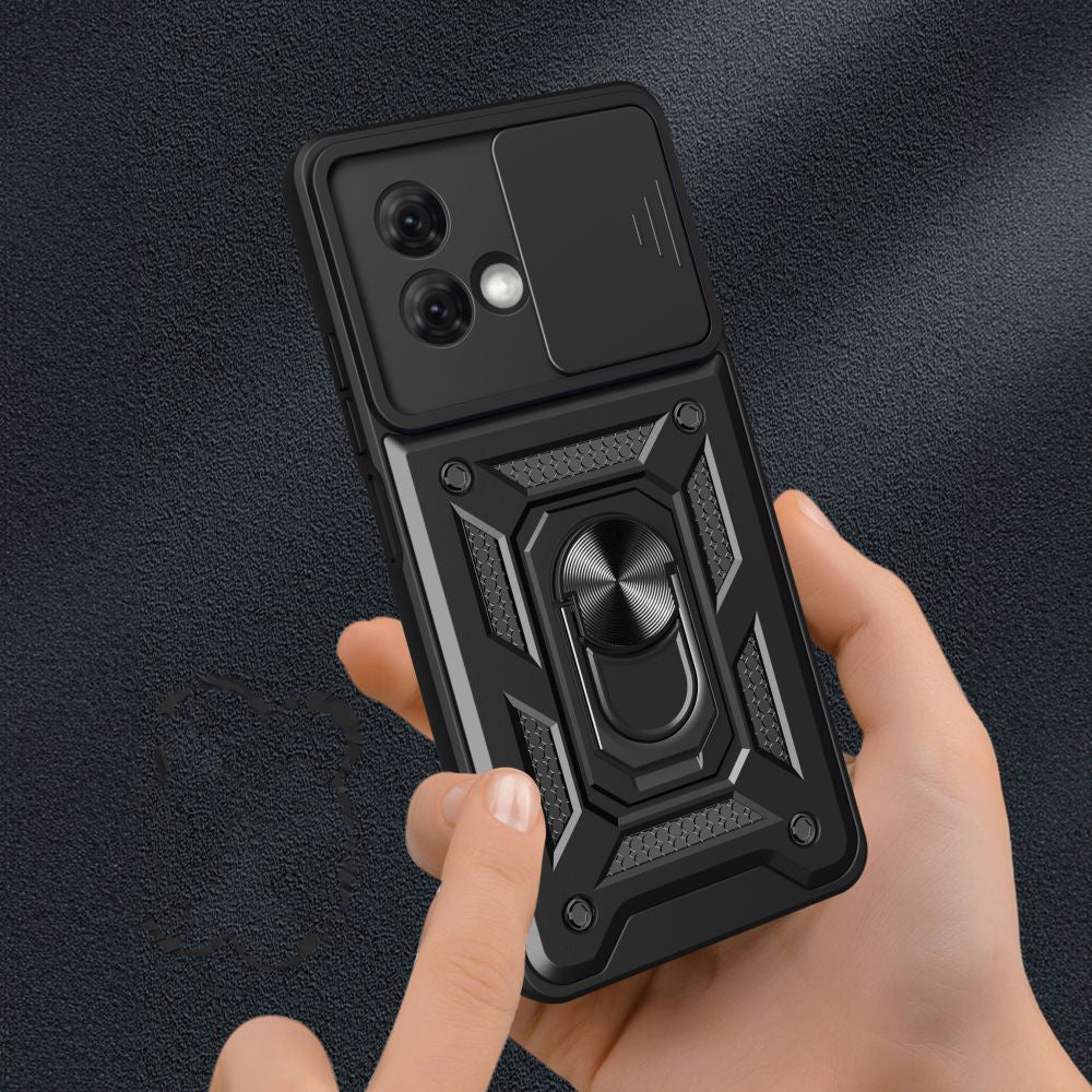 Калъф за Motorola Moto G84, Techsuit, CamShield, Черен