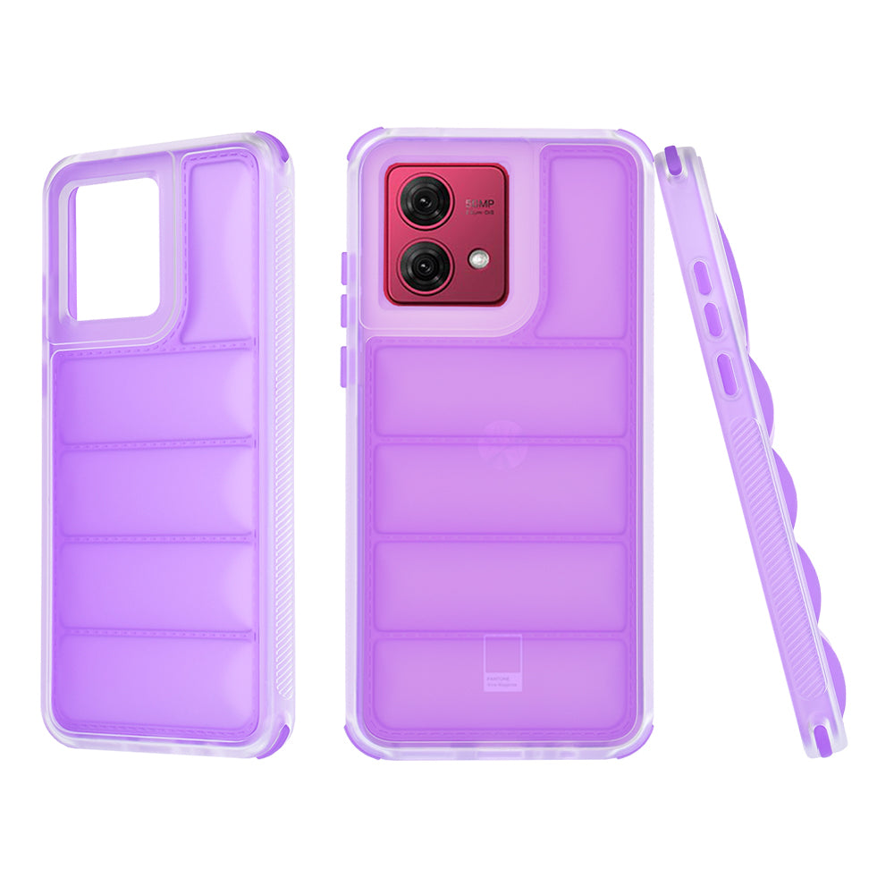 Калъф за Motorola Moto G84, Techsuit, Wave Shield, Лилав