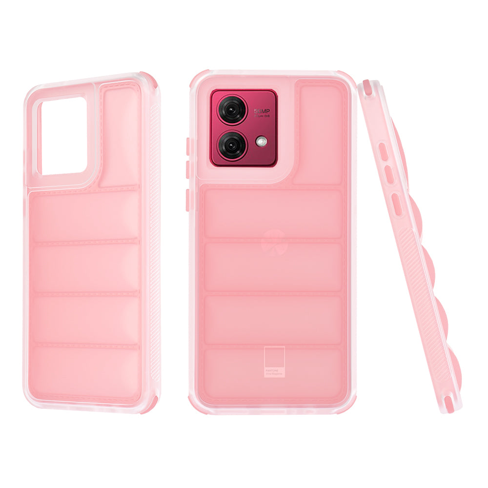 Калъф за Motorola Moto G84, Techsuit, Wave Shield, Розов