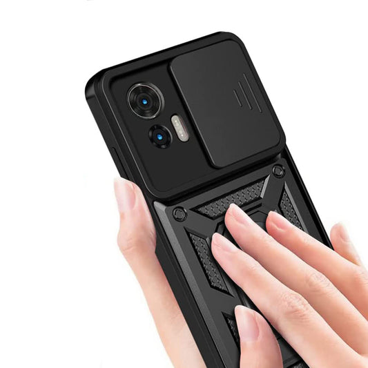 Калъф за Motorola Moto G85, Techsuit, CamShield, Черен