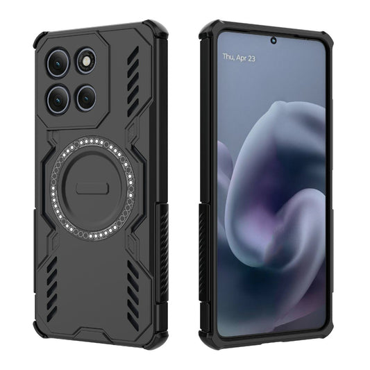 Калъф MagSafe за Motorola Moto G86 Power, Techsuit, ArmorMag, Черен