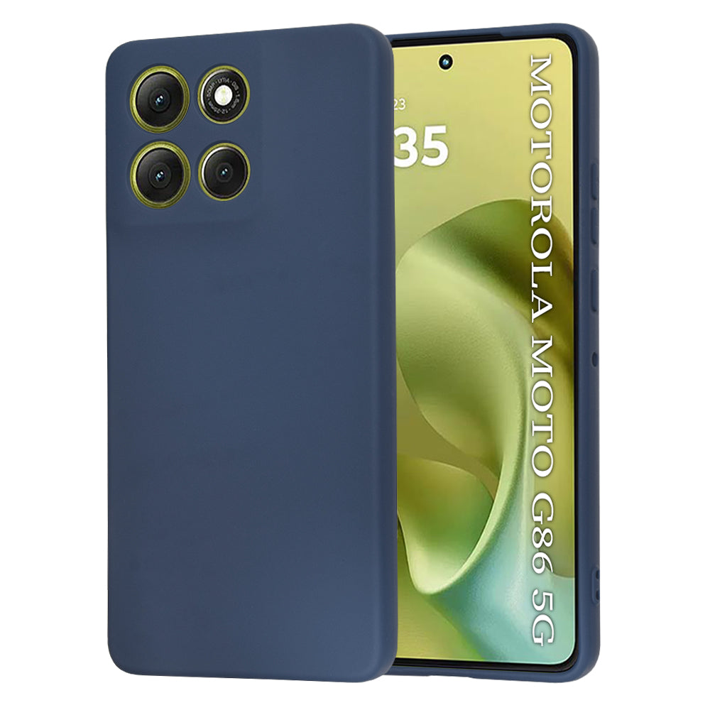 Калъф за Motorola Moto G86, Techsuit, SoftFlex, Тъмносин