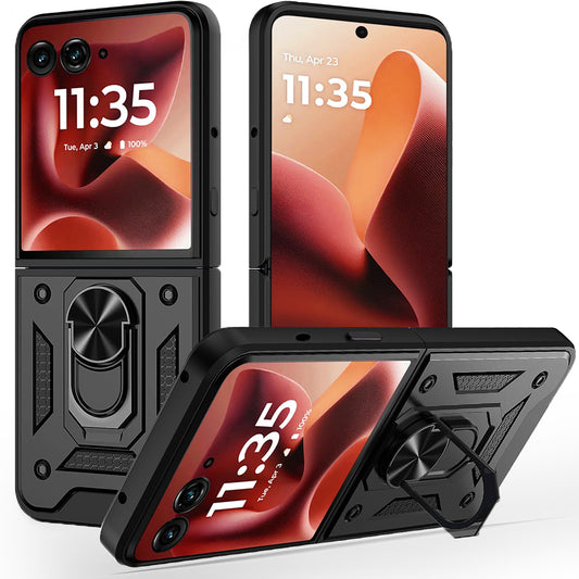 Калъф за Motorola Razr 60 Ultra, Techsuit, CamShield, Черен