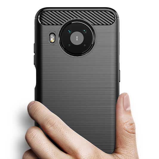 Калъф за Nokia X10 / X20, Techsuit, Карбон, Черен
