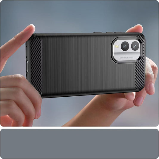 Калъф за Nokia X30, Techsuit, Карбон, Черен