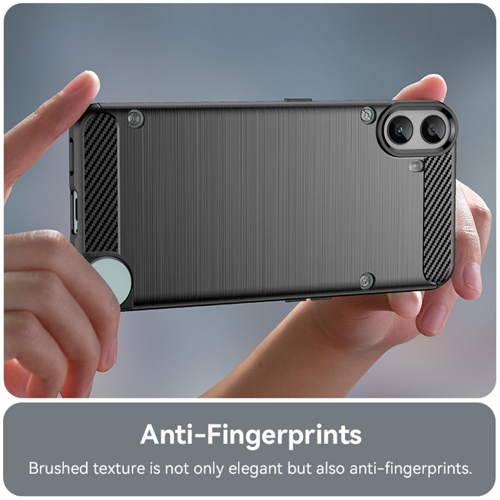 Калъф за Nothing CMF Phone 1, Techsuit, Карбон, Черен