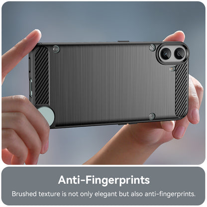 Калъф за Nothing CMF Phone 1, Techsuit, Карбон, Черен