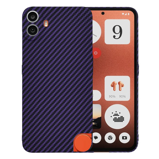 Калъф за Nothing CMF Phone 1, Techsuit, Carbonite FiberShell, Лилав