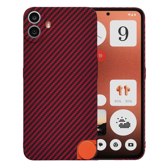 Калъф за Nothing CMF Phone 1, Techsuit, Carbonite FiberShell, Червен