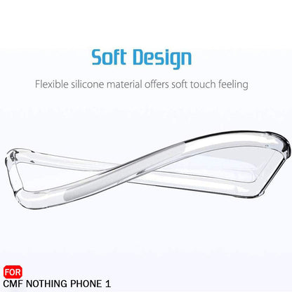 Калъф за Nothing CMF Phone 1, Techsuit, противоударен прозрачен, прозрачен