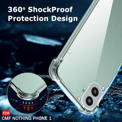 Калъф за Nothing CMF Phone 1, Techsuit, противоударен прозрачен, прозрачен