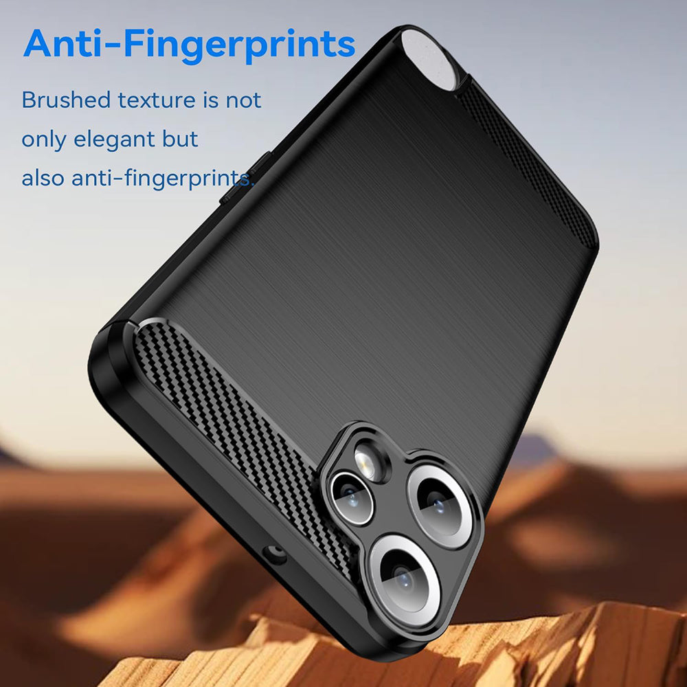 Калъф за Nothing CMF Phone 2 Pro, Techsuit, Карбон, Черен