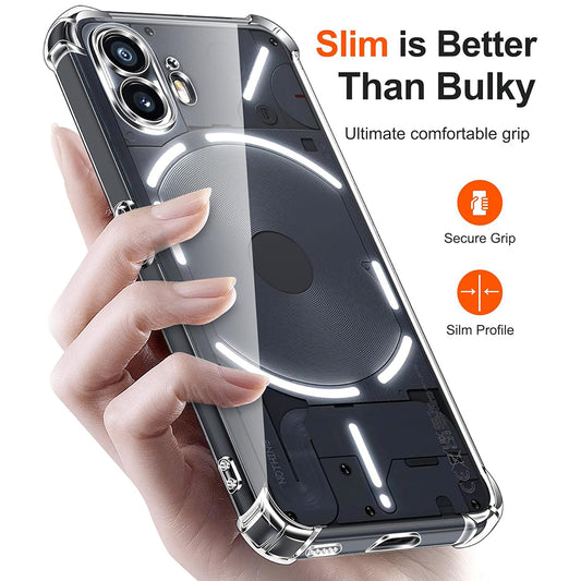 Калъф за Nothing Phone (2), Techsuit, Shockproof Clear, Прозрачен